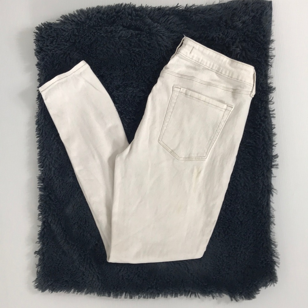 Bullhead White low rise skinny ankle stretch jeans women’s size waist 28